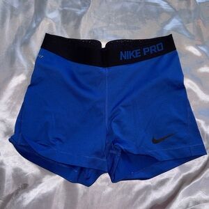 Nike Blue and Black Performance Shorts